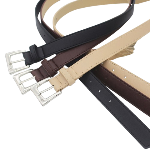  Thắt lưng MUNN04 Bản Nhỏ Khóa Vuông Basic – Nhẹ, Gọn, Dễ Phối Đồ 