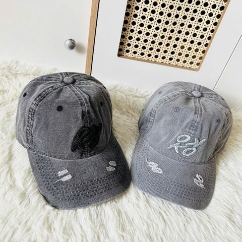  Nón NCC0343 – Wash xám cá tính, style streetwear 