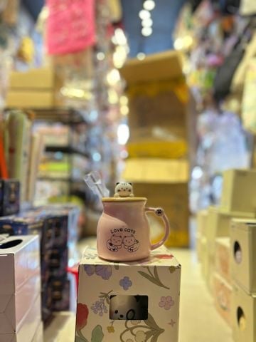  Ly Sứ NL0033 Cute xinh nắp thú, uống & decor đều mê 