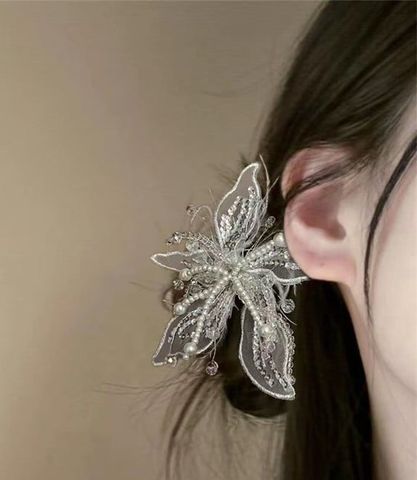  Kẹp tóc KTT0057 Kẹp hoa bướm lông vũ 