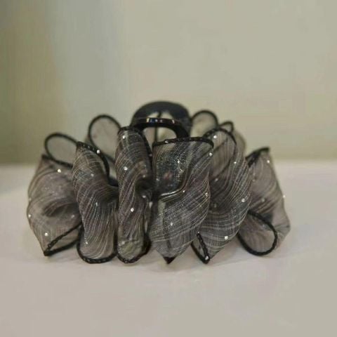  Kẹp tóc bèo KTB05 – Nơ voan tơ óng ánh 