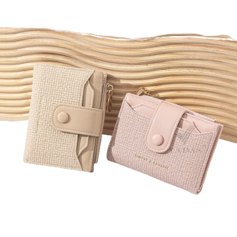  Ví ngắn BV016 – Thiết kế nắp gập nút bấm 