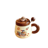  Ly Sứ NL0036 Thiết Kế Chó Nâu Siêu Cưng 