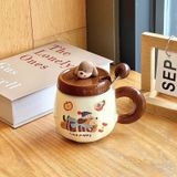  Ly Sứ NL0036 Thiết Kế Chó Nâu Siêu Cưng 