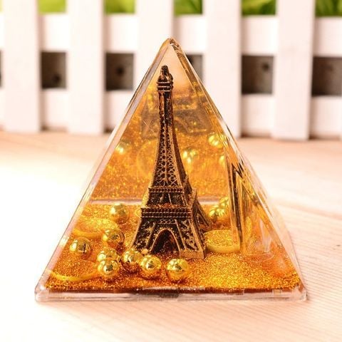  Cầu trang trí để bàn CTT11 – Pha lê tháp Eiffel ánh vàng sang trọng ✨ 