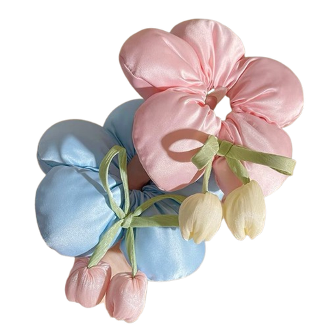  Cột Tóc Hoa CTB12 – Cột Tóc Hoa Nữ Dễ Thương, Nhiều Màu Sang Trọng 