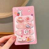  Dán tóc KTT0049  cố định tóc, con thỏ, hoa, trái cây – Phụ kiện tóc xinh cho bé gái 