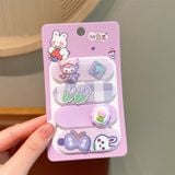  Dán tóc KTT0049  cố định tóc, con thỏ, hoa, trái cây – Phụ kiện tóc xinh cho bé gái 