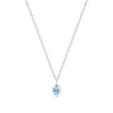  Dây Chuyền DC296 – Trái tim titan xanh trong trẻo, ngọt ngào 