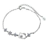  Lắc Tay Titan LTC124 Kitty Đính Đá Cao Cấp 