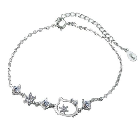  Lắc Tay Titan LTC124 Kitty Đính Đá Cao Cấp 