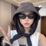  Nón NCC0349 - Nón tai Mèo che nắng dễ thương 