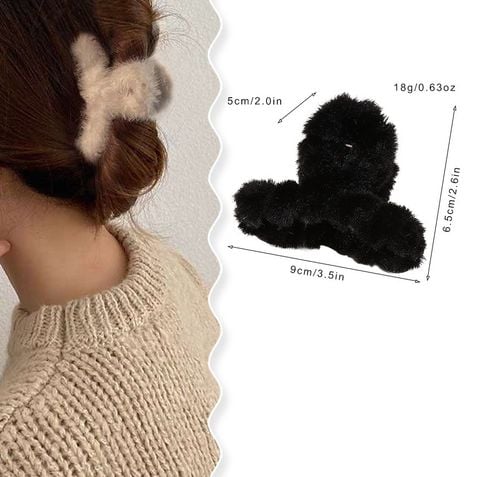  ✨ Kẹp Tóc KTT0076 – Kẹp Lông Mềm Mịn, Giữ Tóc Xinh Xắn Cả Ngày 