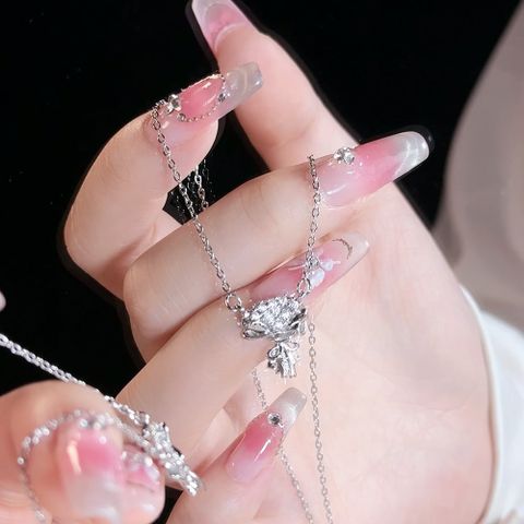  Dây Chuyền DC292 – Mặt đính đá nhỏ xinh, lấp lánh nhẹ nhàng 