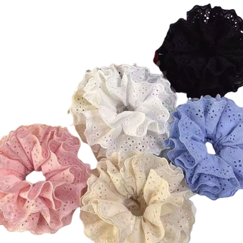  Cột Tóc CO0261 – Vải Ren Mềm Nhẹ, Giữ Tóc Chắc, Xinh Xắn Mỗi Ngày 