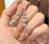  Vòng đeo tay LCT225 - Kitty đá hoa mạ Bạc, đồng 