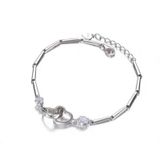  Lắc Tay Titan LTC122 – Charm Trái Tim Đôi 