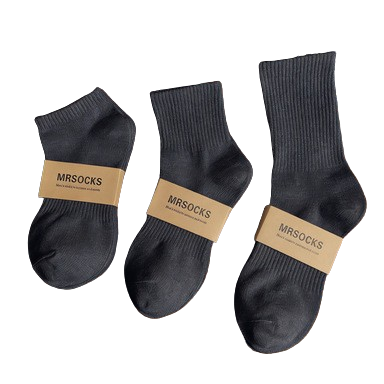  Vớ trơn VOV0020 - 1 màu cotton cơ bản 