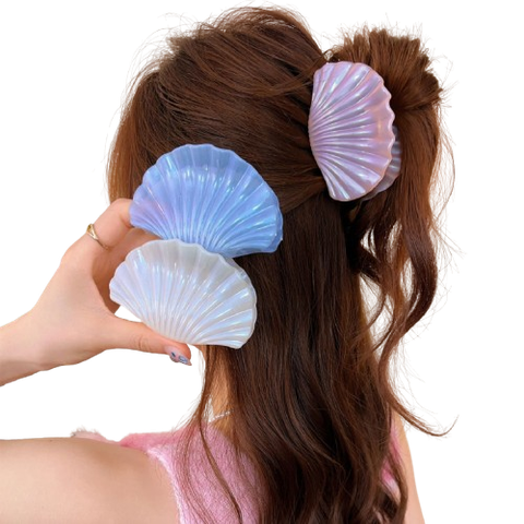  ✨ Kẹp Tóc KTT0069 – Kẹp Vỏ Sò Ngọc Trai Dịu Dàng, Chuẩn Style Nàng Thơ 