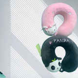  Gối cổ GCC016 – Gối chữ U cao cấp hình thú Kitty & Gấu Trúc Panda 