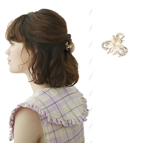  ✨ Kẹp Tóc KTT0077 – Hoa Đính Đá Lấp Lánh, Nâng Tầm Nhan Sắc 