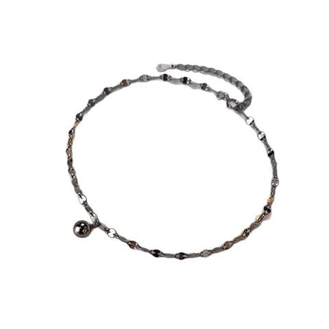  Lắc LCT227 - Lắc chân  xoắn mạ Bạc ( đồng) 