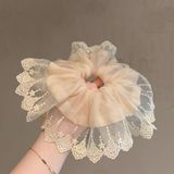  Cột tóc CT0015 – Scrunchies bèo phối ren tơ 