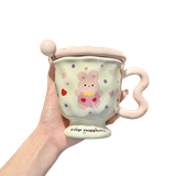  Ly Sứ NL0039 Thiết Kế Thỏ Hồng 3D Nổi Bật 