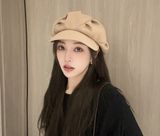  Nón NCC105 Bánh Tiêu bát giác Hoạ sĩ Beret Nữ Hàn Quốc Ulzzang 