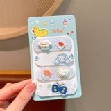  Dán tóc KTT0049  cố định tóc, con thỏ, hoa, trái cây – Phụ kiện tóc xinh cho bé gái 