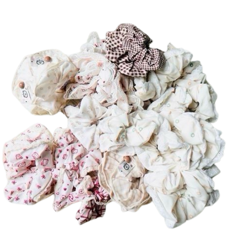  Cột tóc CT0017 Scrunchie hoa vải Hàn Quốc 
