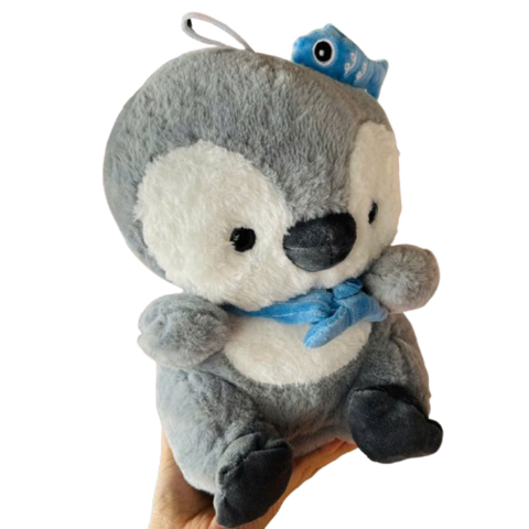  Chim Cánh Cụt Nhồi Bông CGC026 – Siêu Cute Với Nơ Xanh 