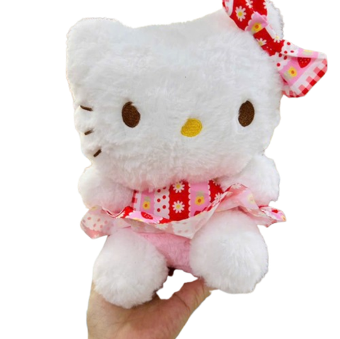  Mèo Hello Kitty Bông CGC034 – Phiên Bản Váy Hoa 