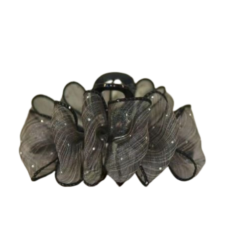  Kẹp tóc bèo KTB05 – Nơ voan tơ óng ánh 