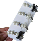  Kẹp Tóc Nơ Ngọc Trai Tiểu Thư KTT0084 