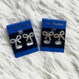  Bông tai nơ đính đá TB0452 – Sang xịn, lấp lánh, nữ tính cuốn hút 