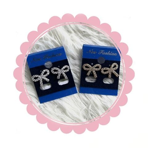  Bông tai nơ đính đá TB0452 – Sang xịn, lấp lánh, nữ tính cuốn hút 