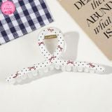  KẸP TÓC TK0319 – HỌA TIẾT NƠ NGỌT NGÀO MÙA GIÁNG SINH ✨ 