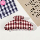  KẸP TÓC TK0319 – HỌA TIẾT NƠ NGỌT NGÀO MÙA GIÁNG SINH ✨ 