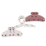  KẸP TÓC TK0319 – HỌA TIẾT NƠ NGỌT NGÀO MÙA GIÁNG SINH ✨ 