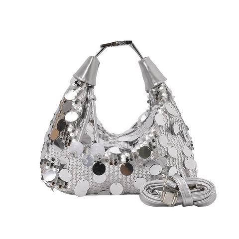  Túi xách XTT010 Sequins Trắng – Lấp Lánh, Cực Trend Đi Chơi & Party 