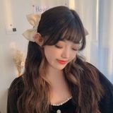  Kẹp tóc TK0103 – Kẹp Nơ Lụa Bản To Phong Cách Hàn Quốc, Tôn Vẻ Nữ Tính Thanh Lịch 