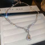  Dây Chuyền Mạ Đá Giọt Nước DC290 