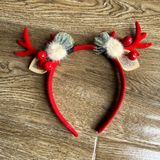  Băng Đô Noel BDD03 – Sừng Tuần Lộc Đỏ Kim Tuyến Siêu Xinh 