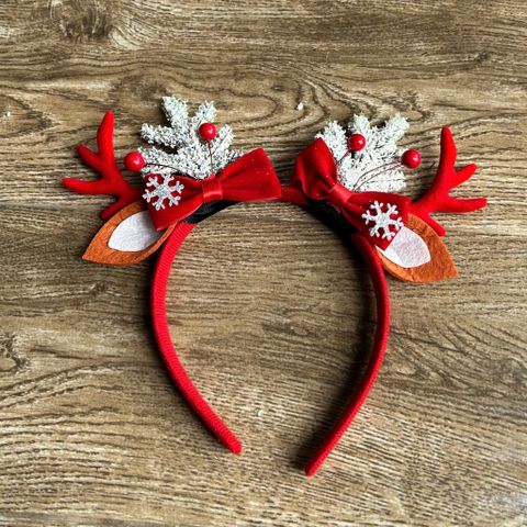  Băng Đô Noel BDD03 – Sừng Tuần Lộc Đỏ Kim Tuyến Siêu Xinh 