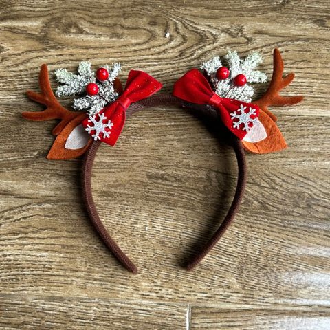  Băng Đô Noel BDD03 – Sừng Tuần Lộc Đỏ Kim Tuyến Siêu Xinh 