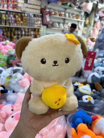  Thú Bông MNG026 25cm Fluffy Trio – Cừu 1, Cừu 2, Chó Đùi Gà | Gấu Bông Mềm Cao Cấp 