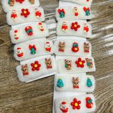  Kẹp Tóc Noel Dễ Thương KTT0017 – Size Lớn | Phiên Bản Đỏ & Trắng Nổi Bật 