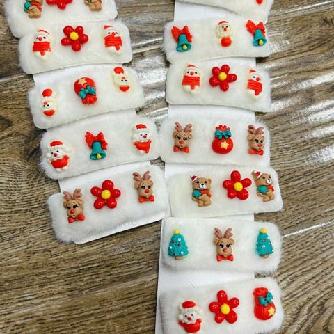  Kẹp Tóc Noel Dễ Thương KTT0017 – Size Lớn | Phiên Bản Đỏ & Trắng Nổi Bật 