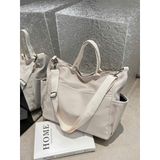  Túi Tote Vải Trắng Kem Đa Năng GX0081 